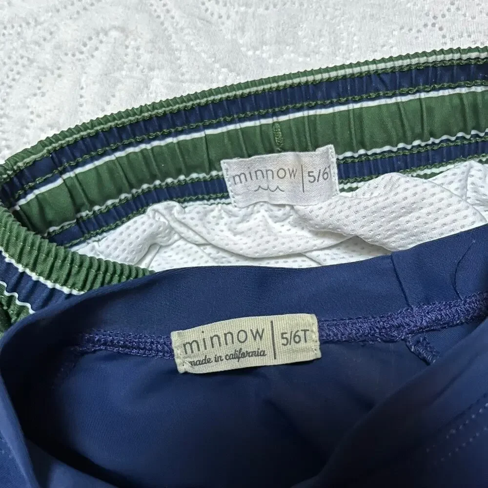 Minnow Boardies Swim Shorts and Rash Guard Set Size 5/6